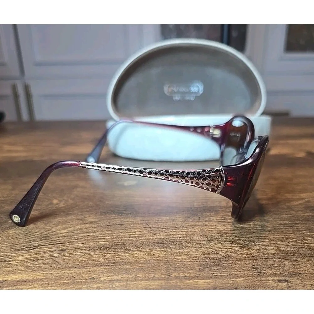 Coach Style S2005 Eyeglass Frames Only Burgandy With Case